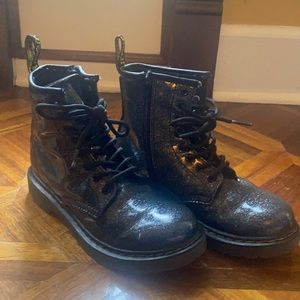 Dr. Martens Girls black Glitter Boots